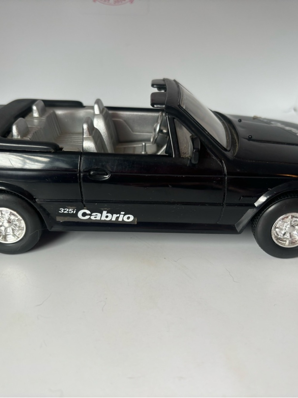 BMW 325i Cabrio Vintage 8” 1980s Toyman Friction Driven 80s